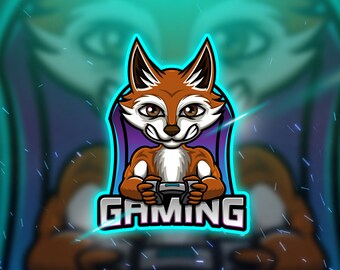 Custom Unique Animal Gaming Mascot Logo Design For Twitch, Youtube, Discord, Streaming or Any Project