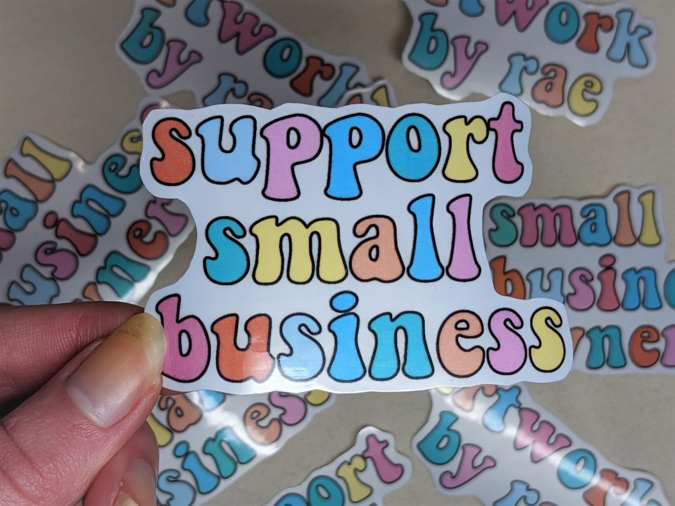 Small Business Sticker Pack Glossy Vinyl 3 Packs Stickers Etsy