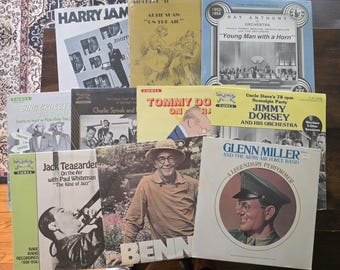 Vintage SEALED Big Band Swing LP Records Lot - Glenn Miller, Benny Goodman