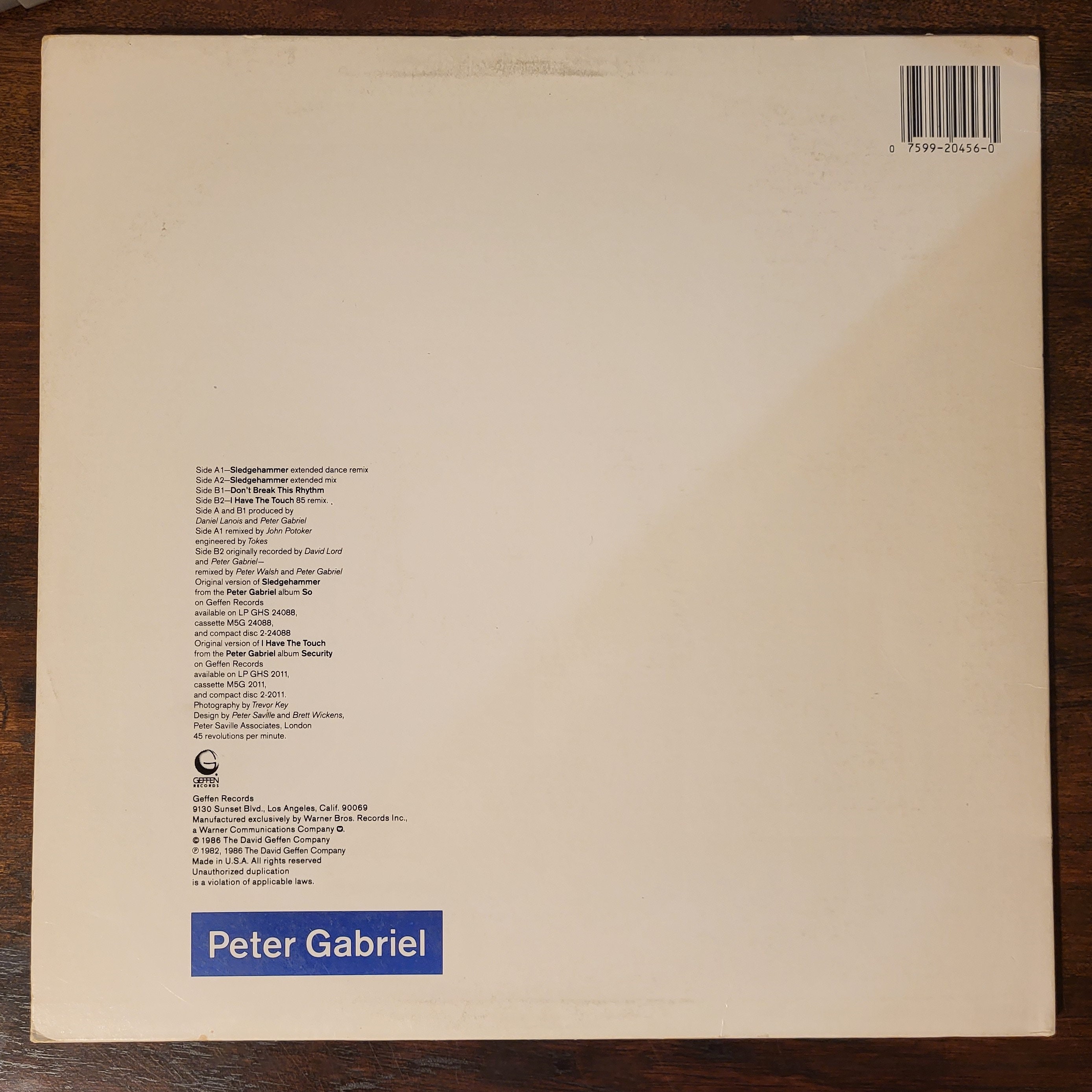 Sledgehammer Peter Gabriel Album