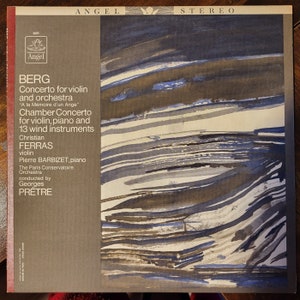Berg Violin Concerto: Christian Ferras, Angel Records Vinyl LP