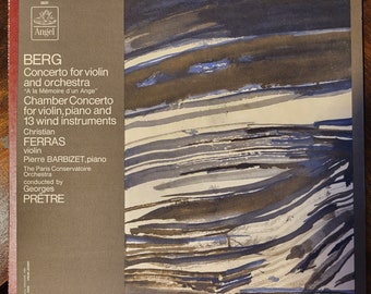 Berg Violin Concerto: Christian Ferras, Angel Records Vinyl LP