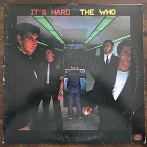 The Who "It's Hard" Classic Rock Record Album lp Vinyl 33rpm Warner Bros