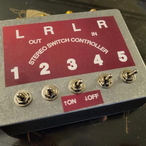 Handmade Mono Stereo Reverse switch channel L-R isolation audio controller box