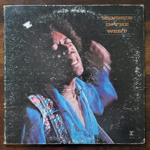 Jimmy Hendrix &quot;Hendrix in the West&quot; Vinyl Record Album - 33rpm Classic Rock