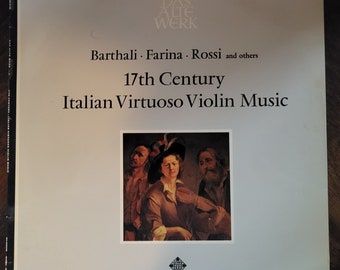 17th Century Italian Virtuoso Violin Music LP - Telefunken Record