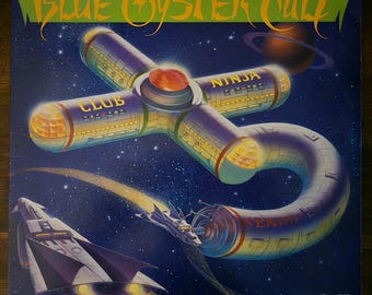 Blue Oyster Cult "Club Ninja" Vinyl Record Album LP Hard Rock