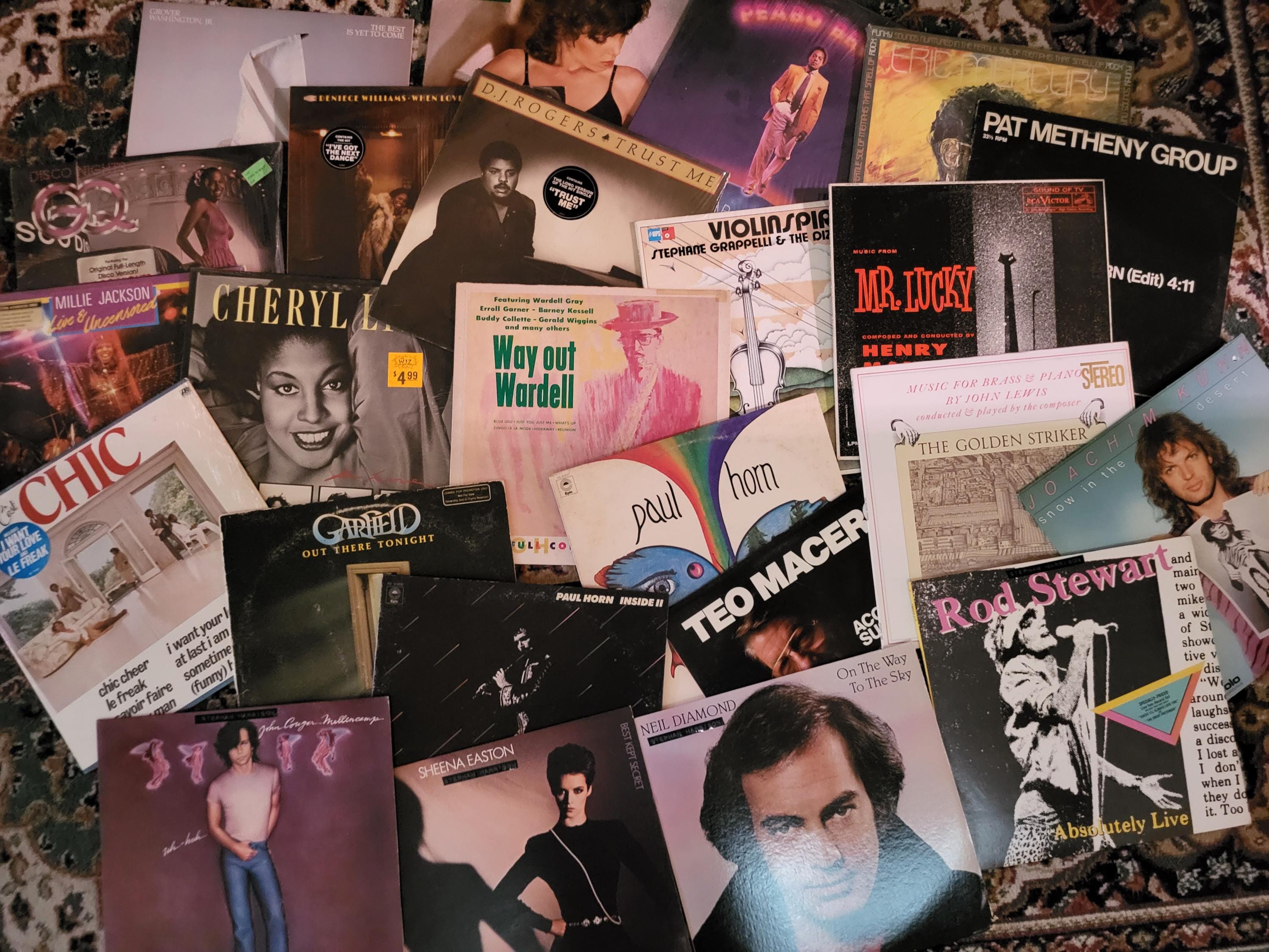 10 Random Vinyl Records LP Lot: Funk, Soul, Jazz, Rock, New Wave ...