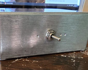 Handmade Mono-Stereo switch channel sum hifi amplifer box silver