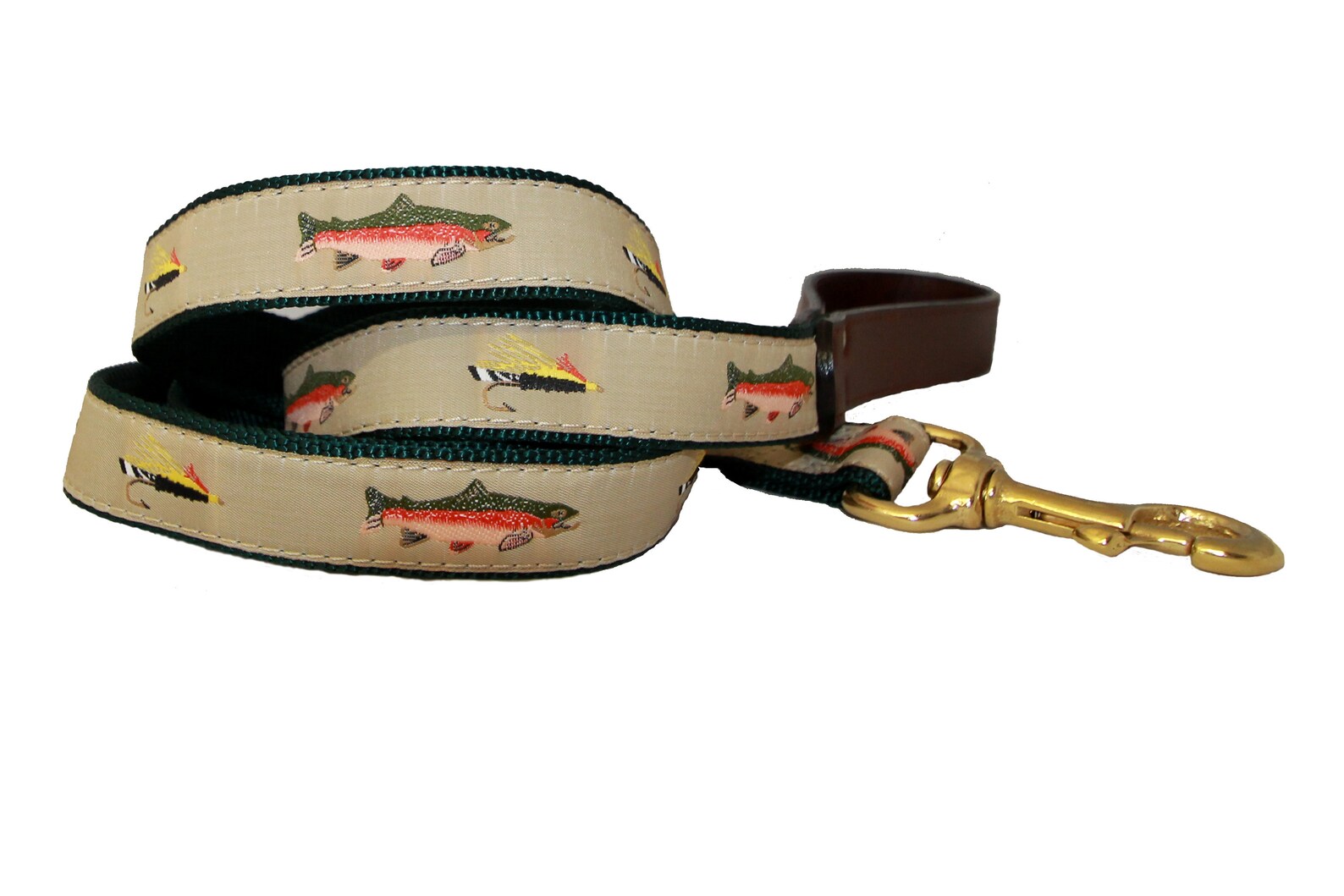 American Traditions Fly Fishing Dog Collar and Leash Made in Etsy