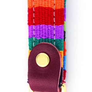 a tail we could wag colorful key ring key fob handwoven fabric from Guatemala