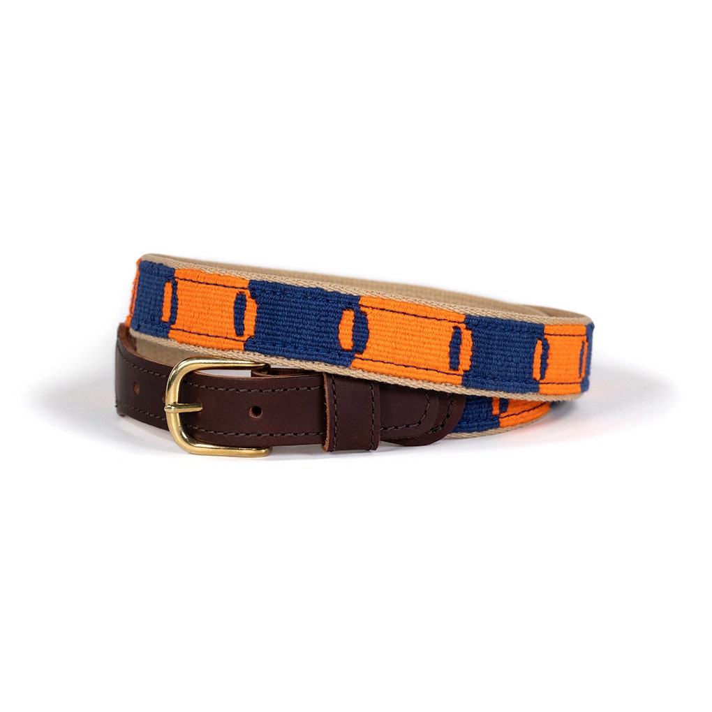 A Tail We Could Wag Foolish Fish Belt Made In USA With Handwoven Ribbon From Guatemala