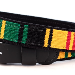 a tail we could wag Belt Rasta handwoven fabric from Guatamala