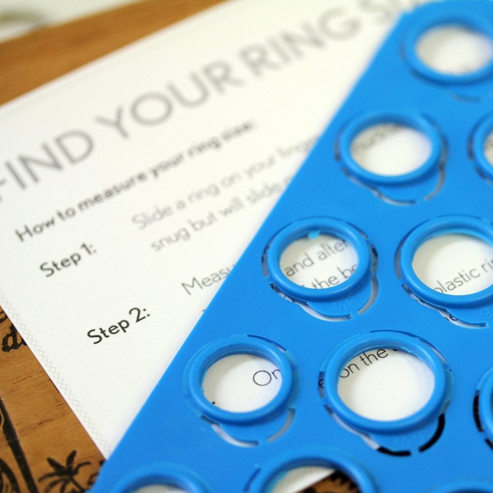 Ring Sizing Gauge Resuable Ring Sizer Kit Find Your Ring Etsy