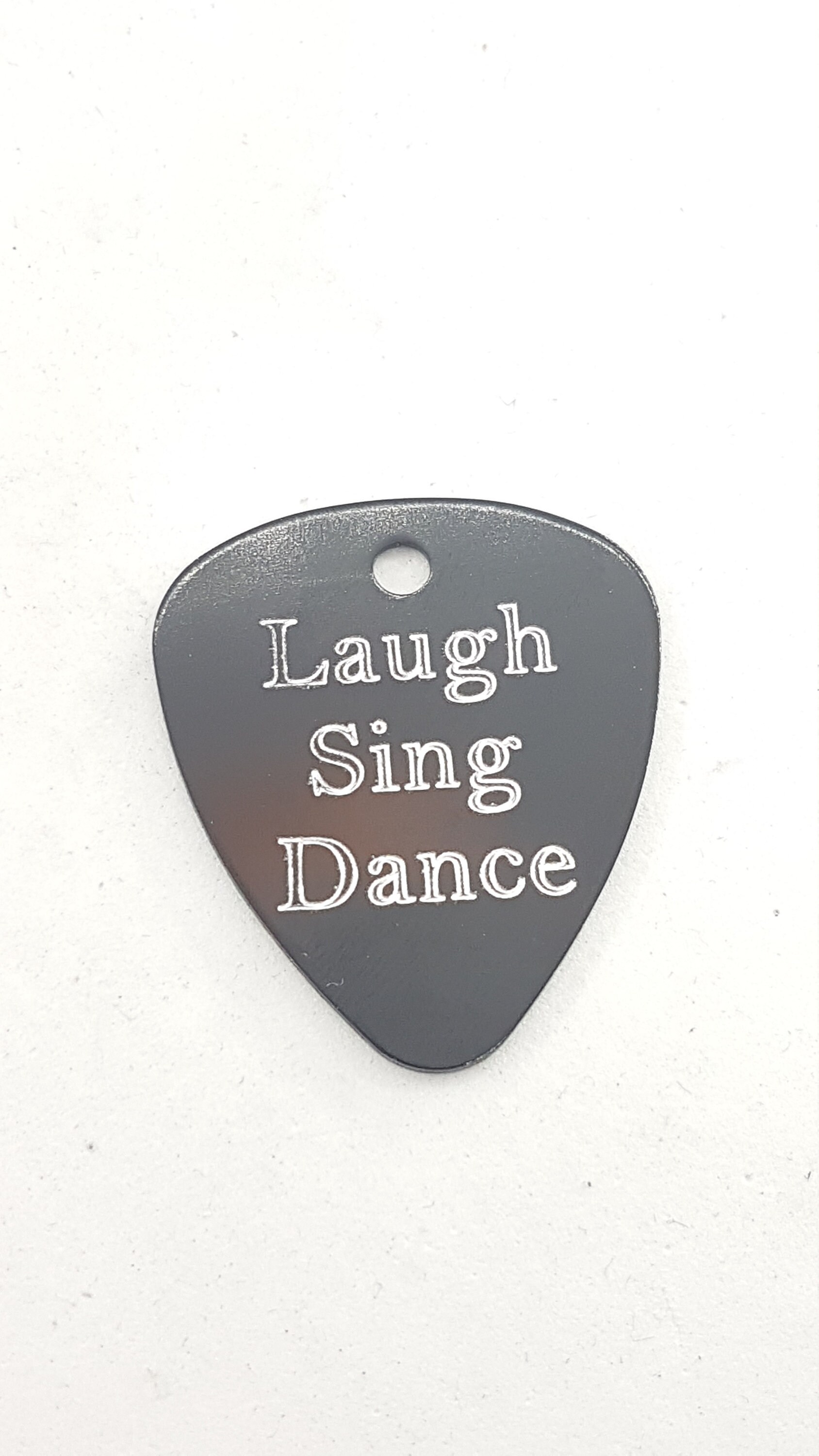 Personalizae Guitar Pick Custom Engraved Message gguitar Etsy