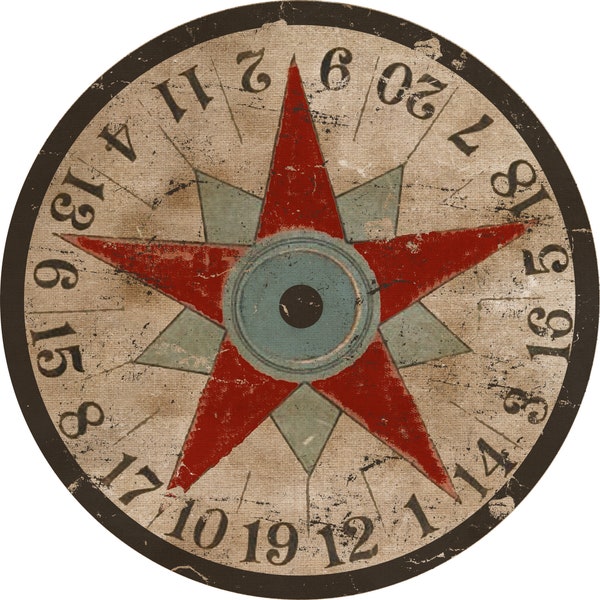 Red Star Carnival Recycled Metal Wheel