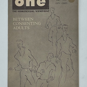 One, Inc. Magazine May 1959 Adult / Gay / Gay Art / Gay Interest / Gay History