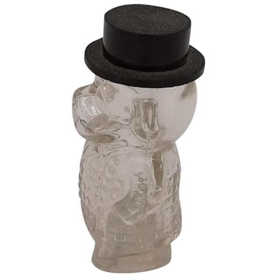 Vintage Dog Glass Perfume Bottle