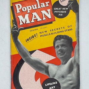 Popular Man Acme December 1958 Adult / Gay / Gay Art / Gay Interest / Gay History