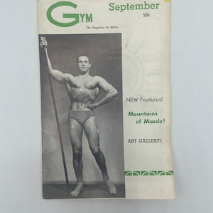 September 1960 GYM Beefcake Magazine Adult / Gay / Gay Art / Gay Interest / Gay History