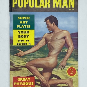 Popular Man Acme August 1959 Adult / Gay / Gay Art / Gay Interest / Gay History