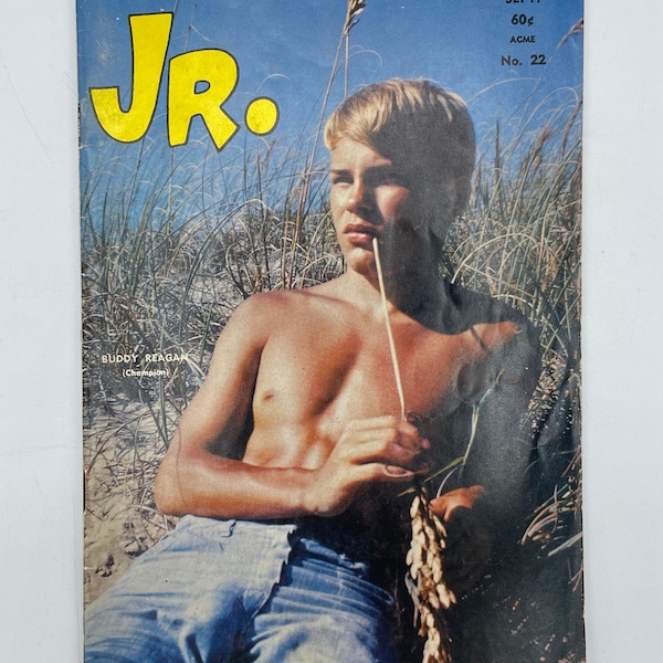 Septiembre de 1967 JR Beefcake Magazine Adulto / Gay / Arte Gay / Interés Gay / Historia Gay