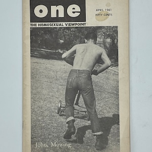 One, Inc. Magazine April 1961 Adult / Gay / Gay Art / Gay Interest / Gay History