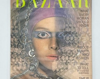 Octubre de 1969 Revista de moda Vintage Bazaar