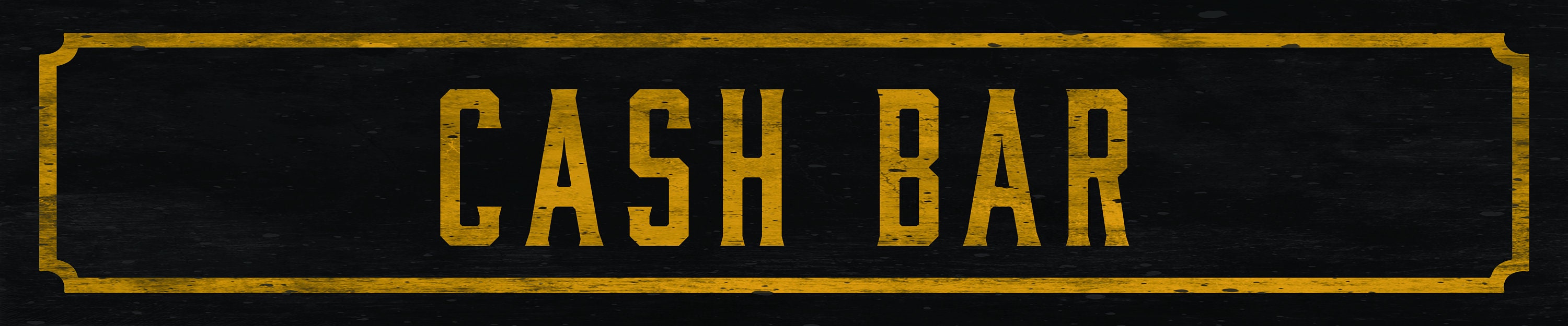 Cash Bar Recycled Metal Street Sign Etsy UK