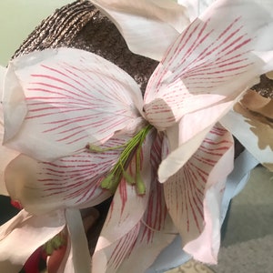 Vintage Spring Floral Hat 1950's image 3