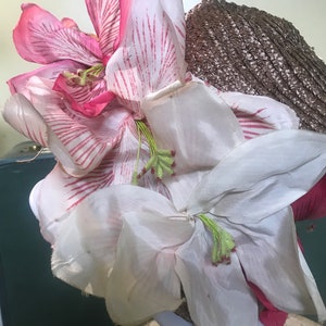 Vintage Spring Floral Hat 1950's image 6