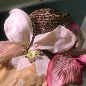 Vintage Spring Floral Hat 1950's image 4