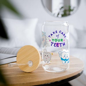 Zahnbecher, Zahnputzbecher, Mundhygieniker Geschenk, Zahnarztglasbecher, Zahnbecher, Zahnheilkundebecher, ZahnmedizinStudent-Tasse, Zahnarzthelferin-Tasse