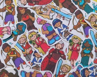 Prinzessinnen der Macht | Ein She Ra inspiriertes Sticker Set von 9