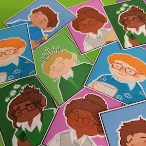 Mini Archivists Set of 5 stickers | The Magnus Archives Inspired