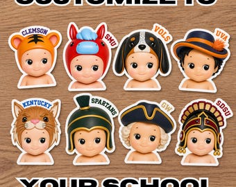 Custom Sonny Angel Kawaii Sticker | College Laptop Water Bottle Decal