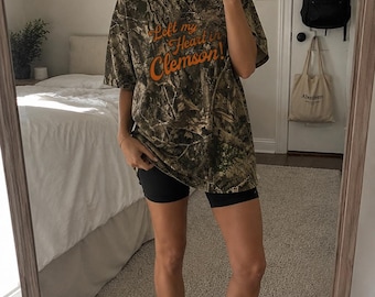 Custom Camo College Shirt, Personalized University Tee, Custom School Gameday Shirt, Southern College Apparel, Oversized Graphic Tee