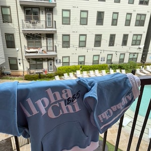 Alpha Chi Omega Sorority Matching Merch Sweat Shorts Varsity Set Trendy Sorority Sweatset