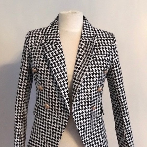 Houndstooth Blazer Etsy