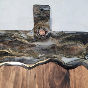 Stunning Resin Art Charcuterie Board / Cheese Board / Serving Board / Concho / Western / Home Decor / Kitchen Decor / Mothers Day