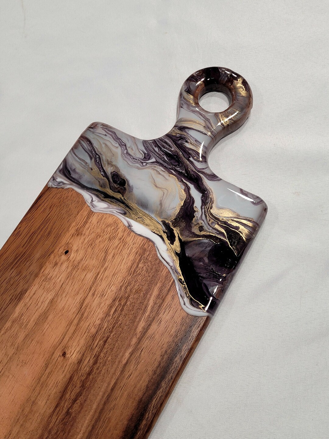 Resin Art Serving Board / Charcuterie Board / Cheese Board / Etsy