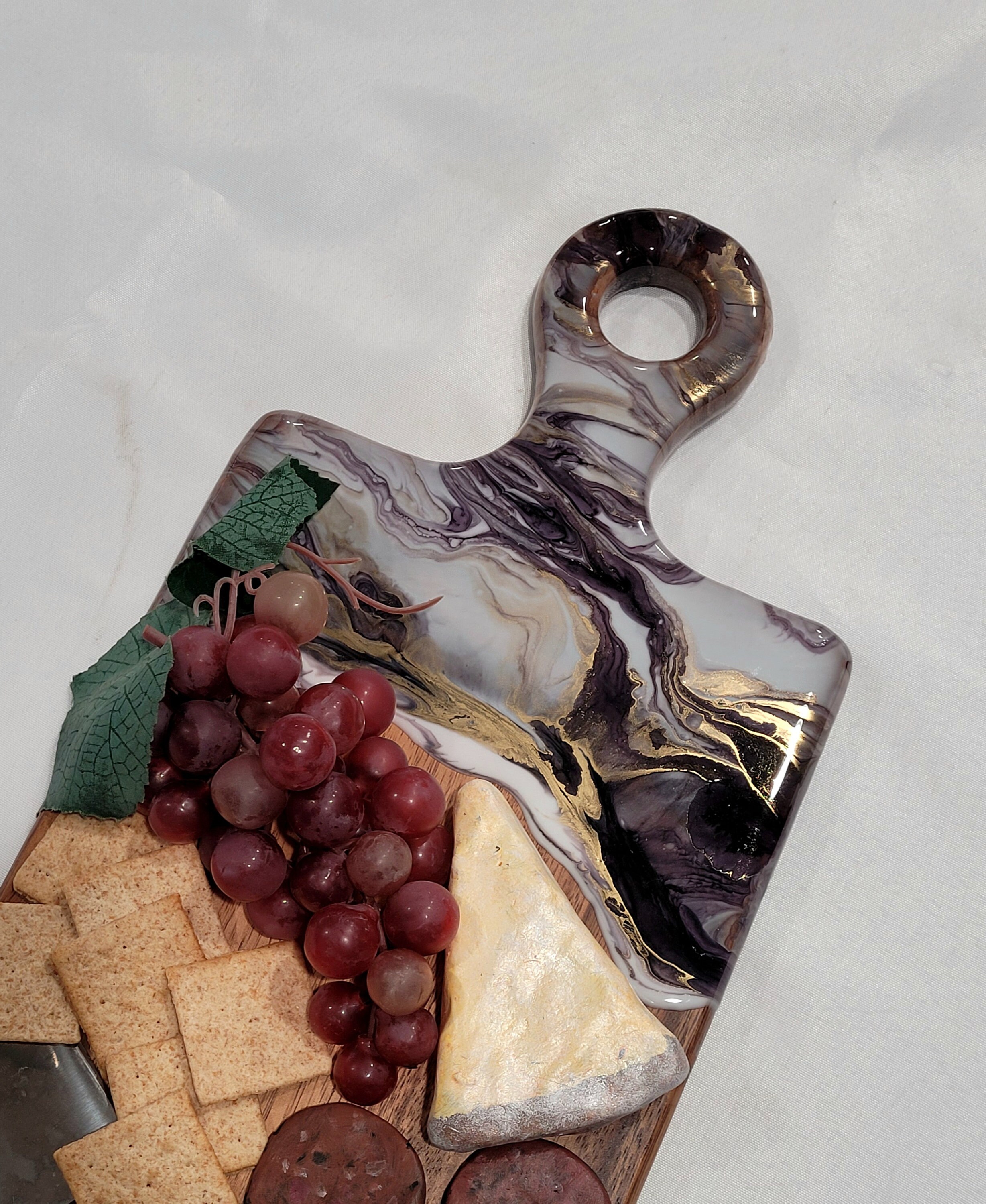 Resin Art Serving Board / Charcuterie Board / Cheese Board / Etsy