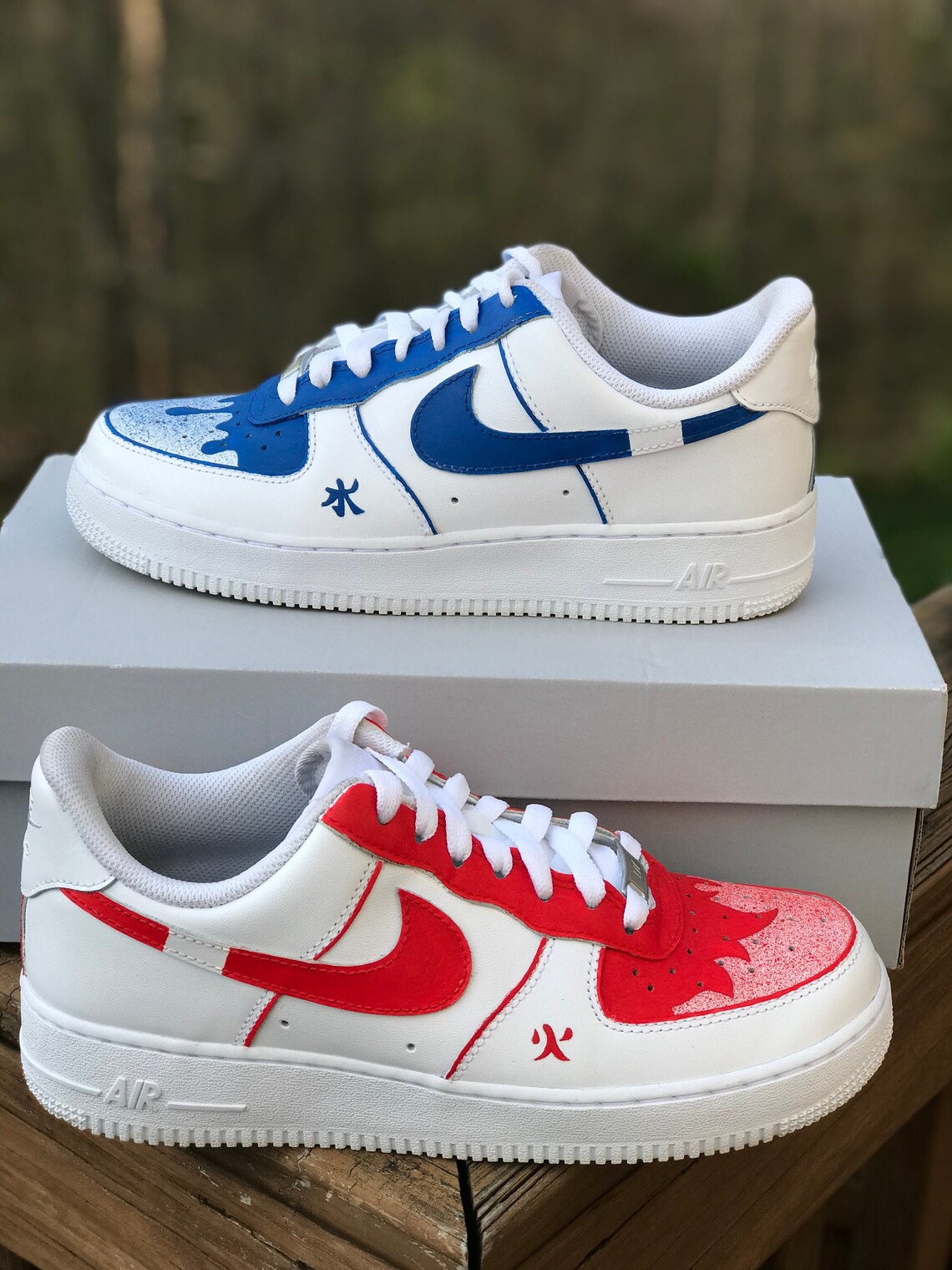 custom air force 1 water