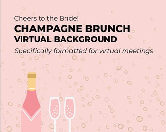 Fondo virtual / Brunch de champán / Ducha de bodas Digital Zoom Fondo