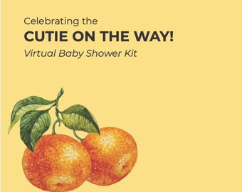 Virtual Baby Shower | Cutie on the Way! | Cirtus Themed