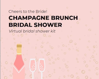 Virtual Wedding Bridal Shower | Champagne Brunch | Pink Themed