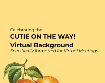 Fondo virtual / Cutie en el camino / Baby Shower Digital Zoom Background