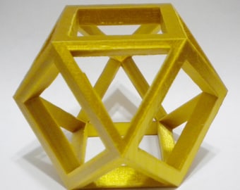 3D Printed Polyhedron (Cuboctahedron) Home Office Decoration Toy Gift Ornament