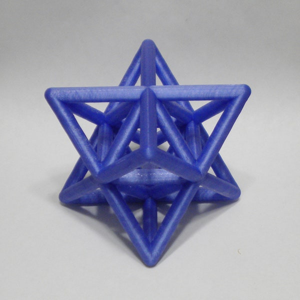 3D Printed Star Tetrahedron with Octahedron Stellated Octahedron Sacred Geometry Home Office Decoration Gift Ornament