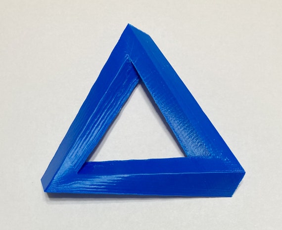 tarief Jet Giet 3D-geprinte penrose driehoek onmogelijk driehoek tribar | Etsy